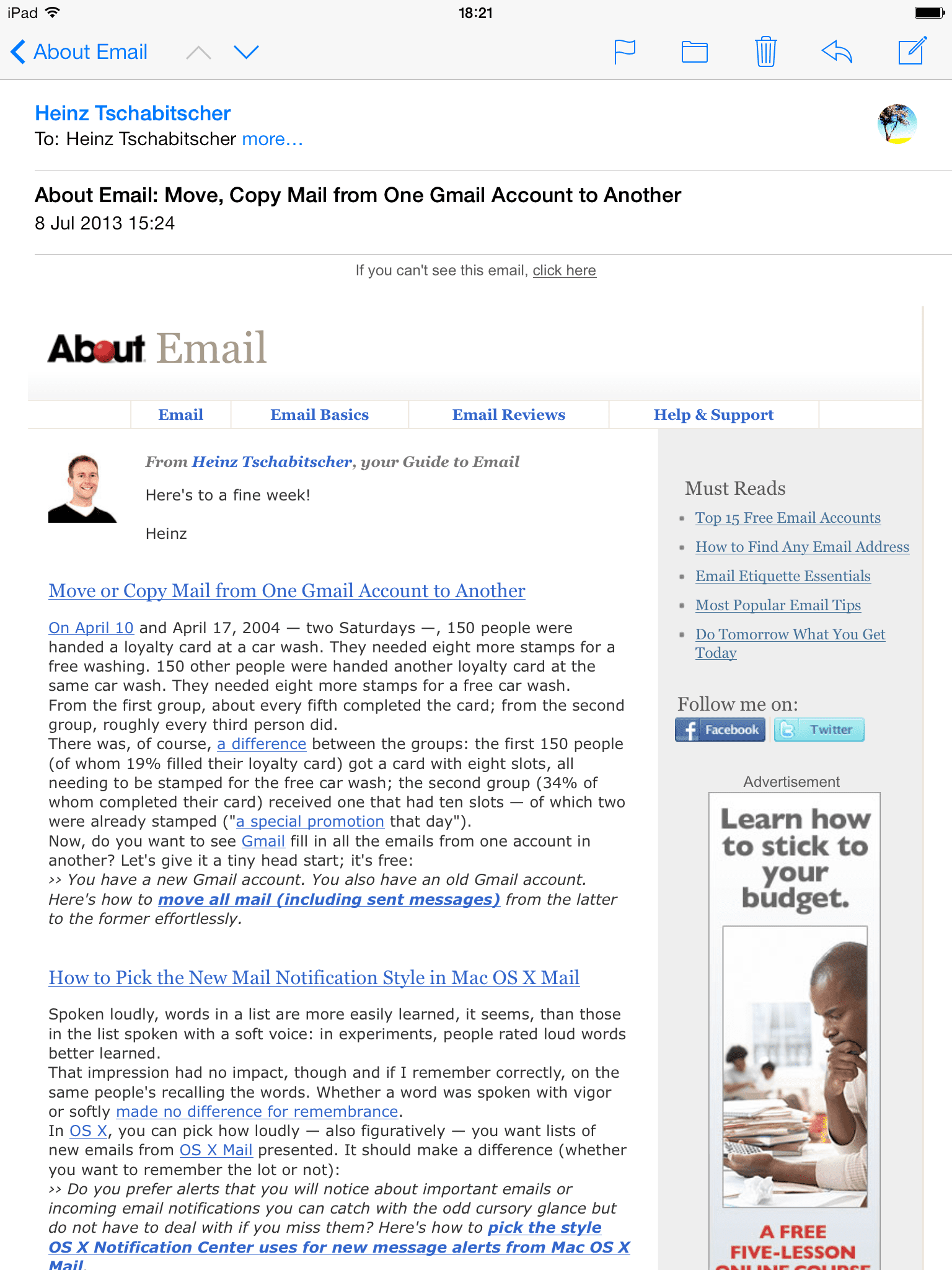 iPhone i iPad Mail (iOS) Recenzja 2018
