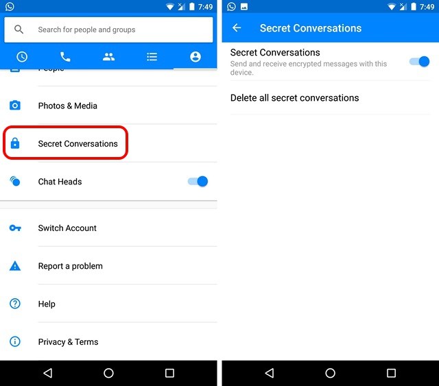 Jak korzystać z tajnych konwersacji Facebook Messenger