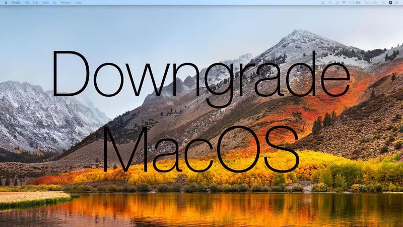 Jak obniżyć wersję z High Sierra do starszej wersji macOS