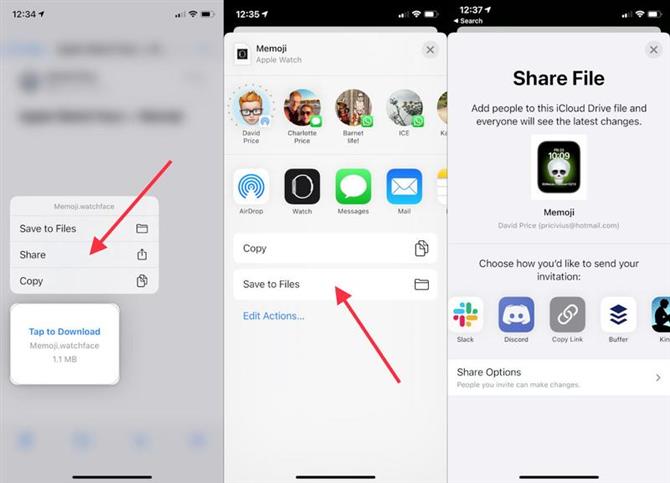 Jak udostępniać twarze Apple Watch w systemie watchOS 7: Pliki