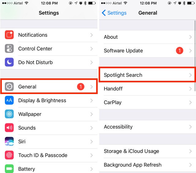 Jak usunąć historię wyszukiwania Spotlight na iPhone’ie (iOS 10)