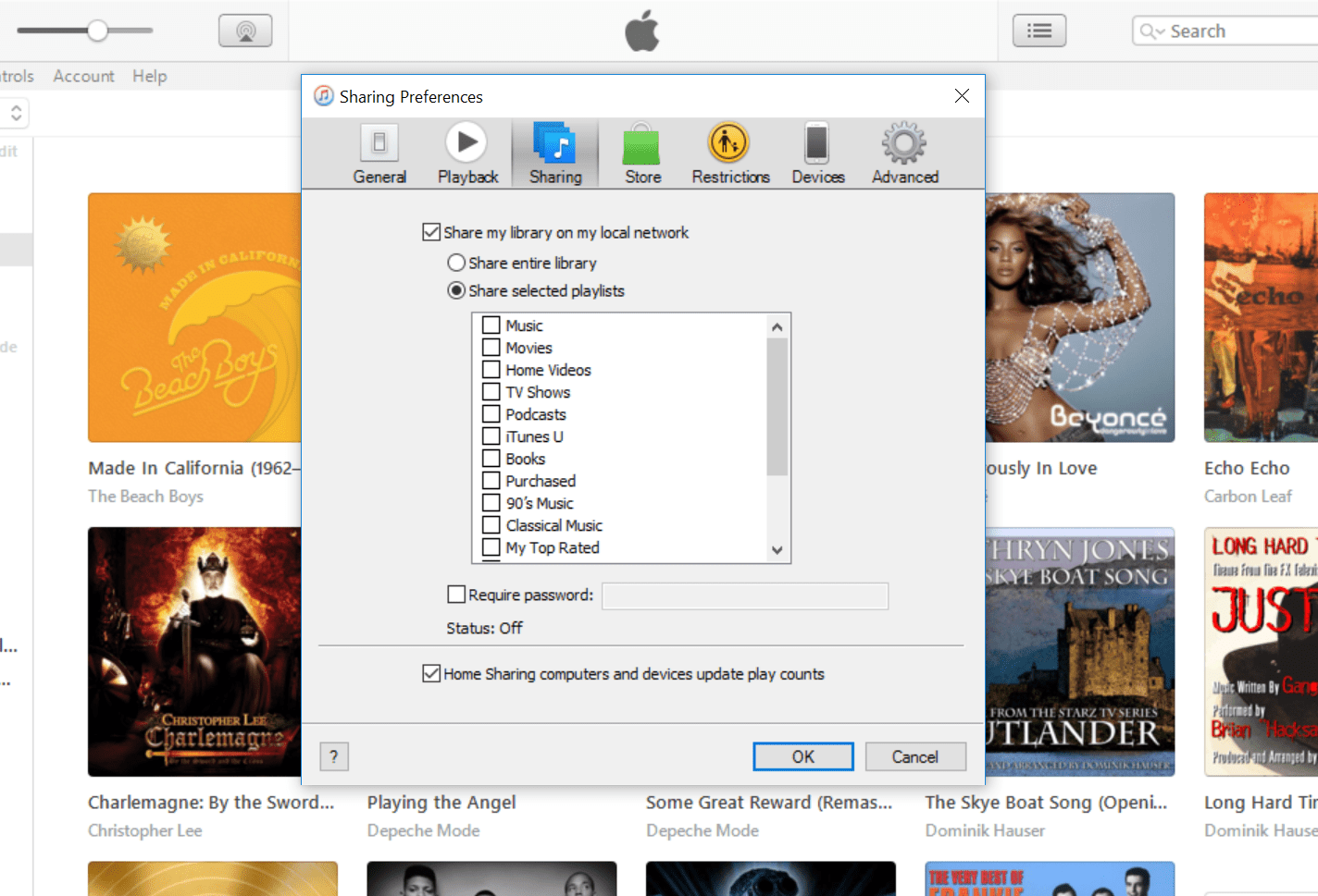 Jak włączyć udostępnianie ITunes