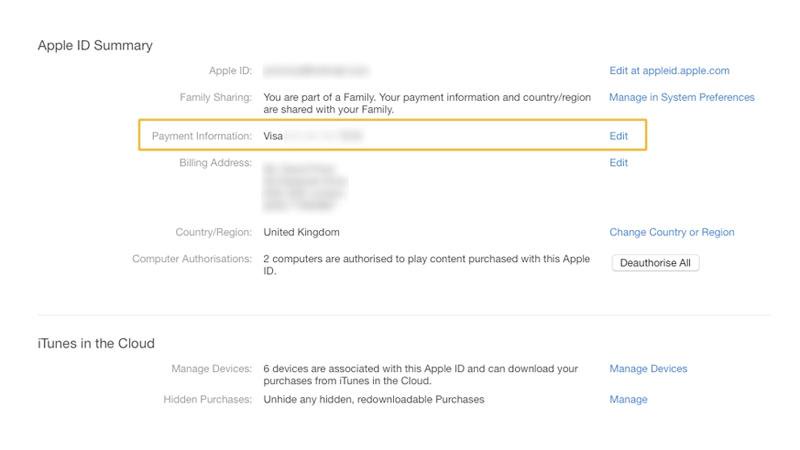 Jak zmienić informacje o płatnościach Apple ID na iPhone, iPad, iPod touch, Mac i PC
