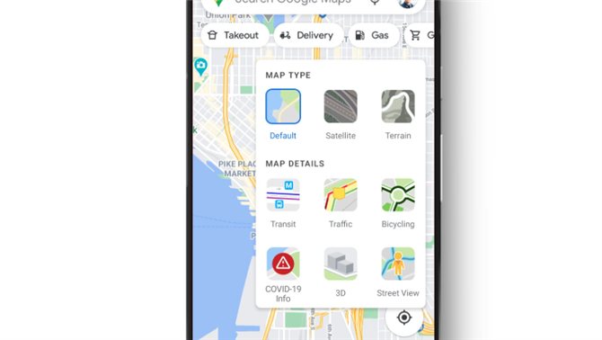 Zobacz informacje o Covid w Mapach Google