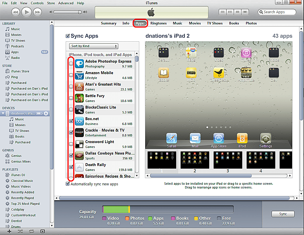 Jak zsynchronizować iPada z iTunes