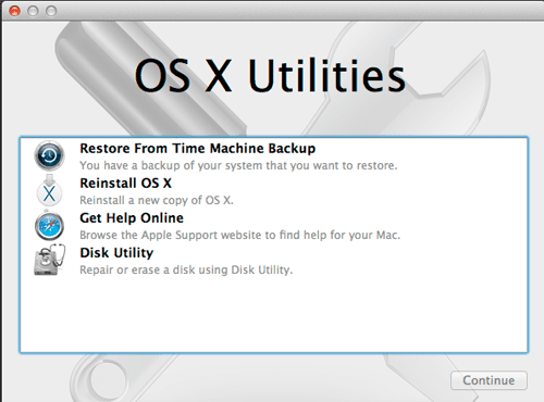 Mac Recovery HD Volume: Ponownie zainstaluj OS X lub Rozwiązywanie problemów