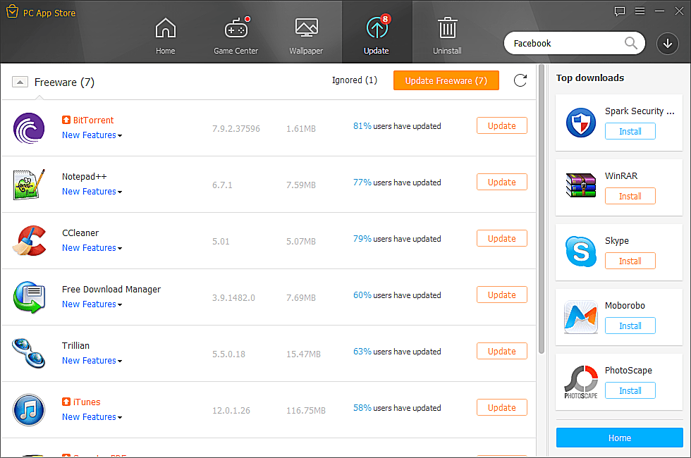 PC App Store v5.0.1.8682 Review (Free Software Updater)