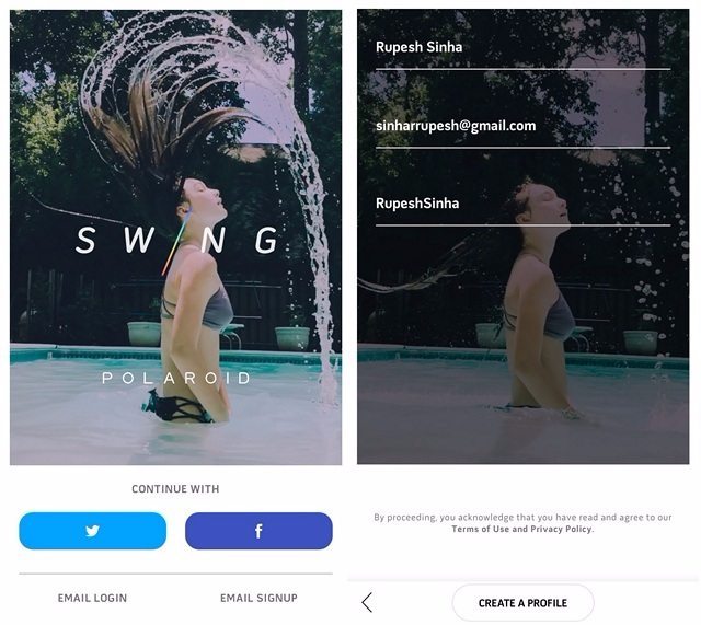 Przechwytywanie ruchomych zdjęć za pomocą Polaroid Swing